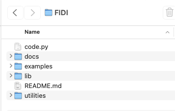FIDI Folder